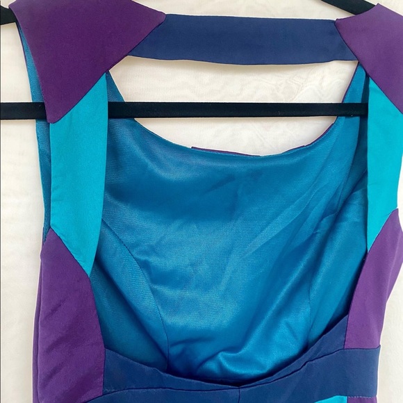 MINUET PURPLE+BLUE DRESS - Picture 5 of 5